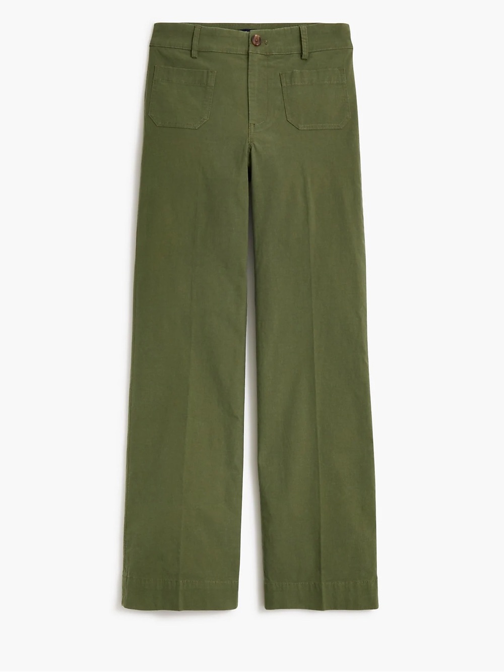 J. Crew Lizzie High-Rise Wide-Leg Utility Pants in Olive Green 25 - Picture 3 of 15